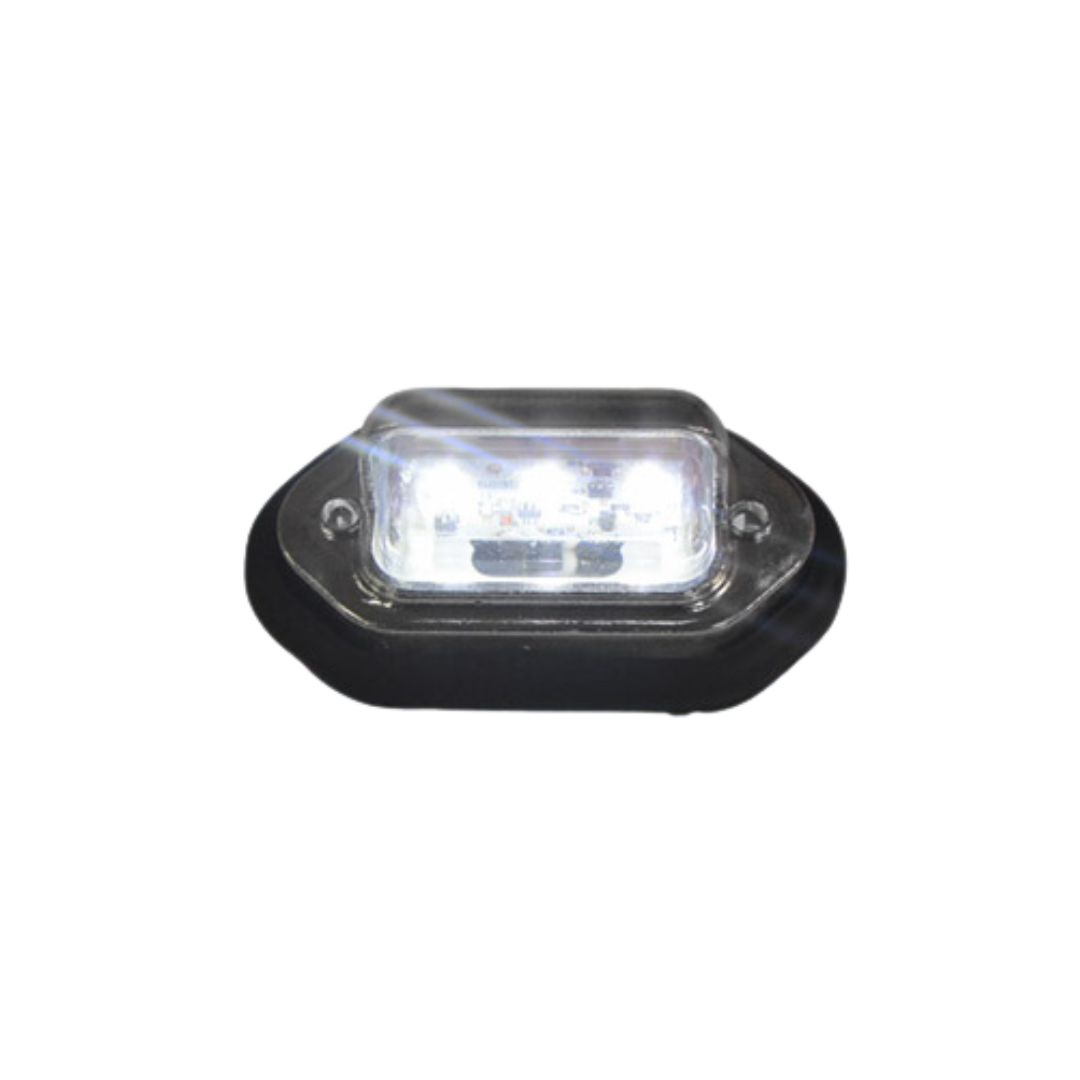 LUZ PARA PLACA ACERO-PLAST 3 LEDS BLANCO