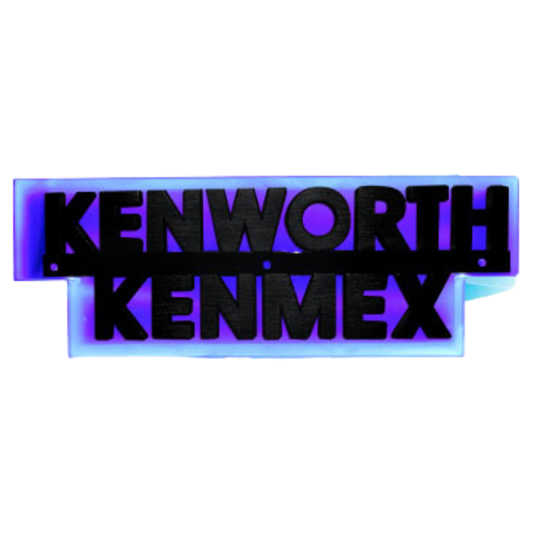 Base de letrero para Kenworth KENMEX 51 LEDS AZUL