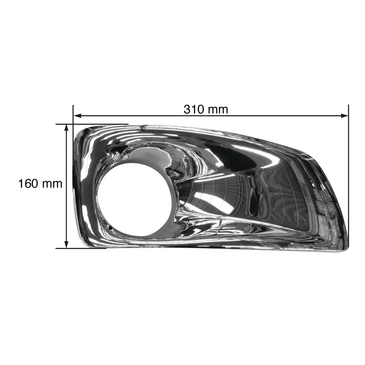 Bisel de faro derecho para Kenworth T-660 2008-2017