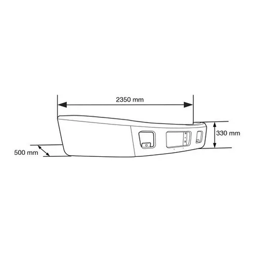 DEFENSA PARA HINO 238/258/268/338 2005 Y POST ACERO PINT BCA