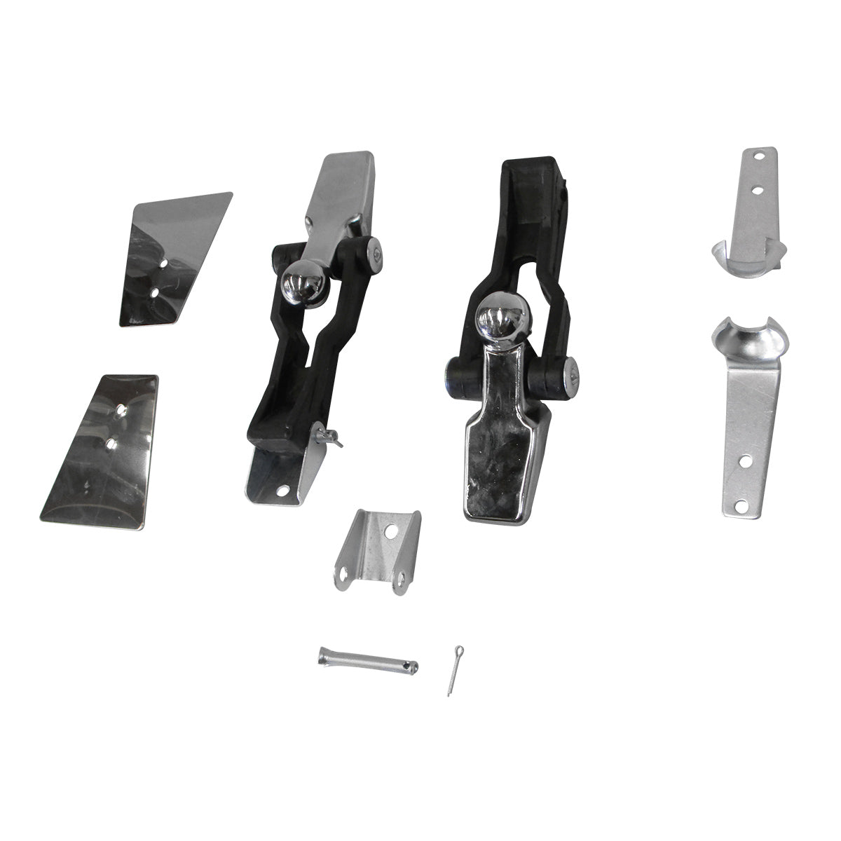 PAR DE SEGUROS DE COFRE PARA KENWORTH T-600 C/BASE CROM