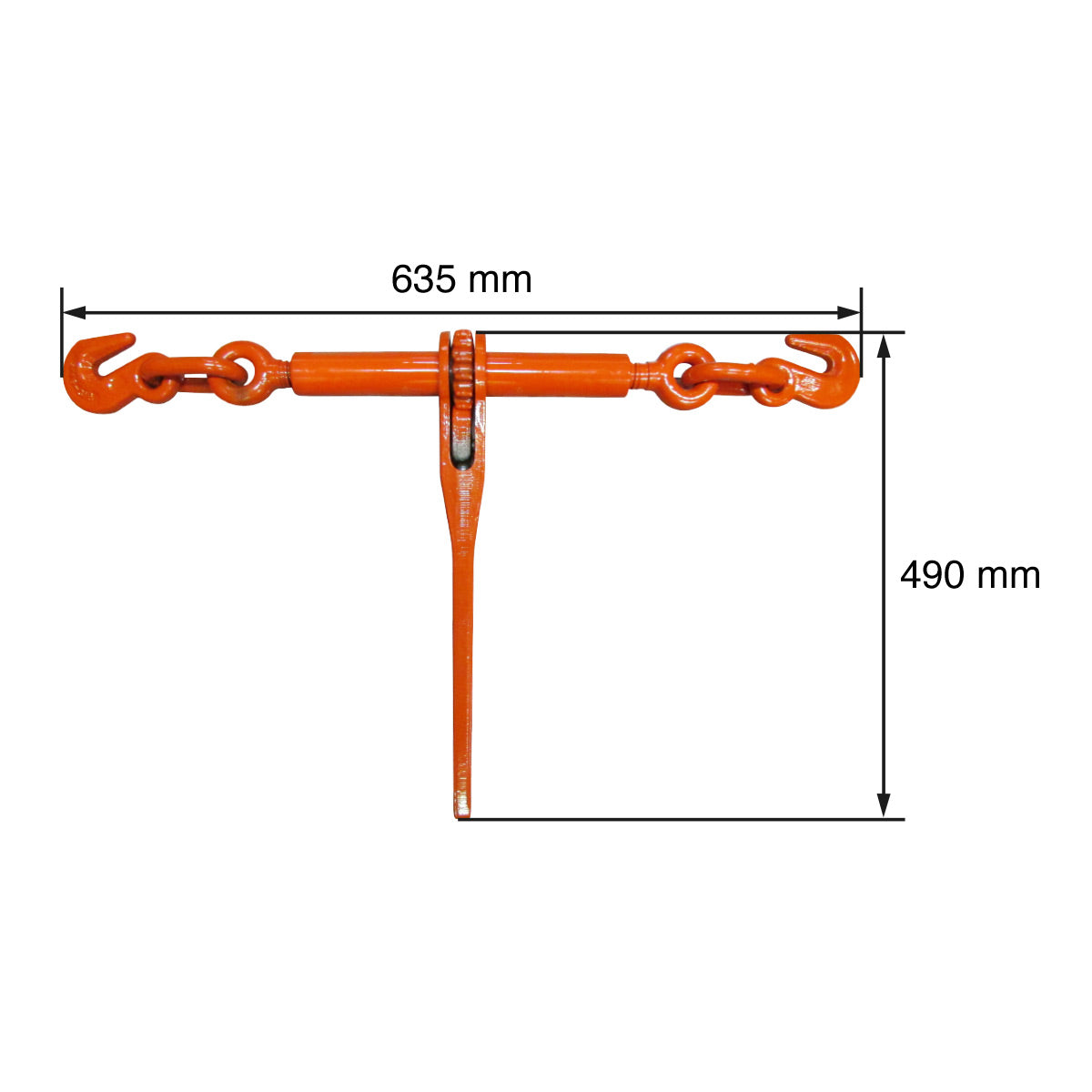 Gata de ajuste con matraca para cadena de 5/16" A 3/8" 5,500 LBS