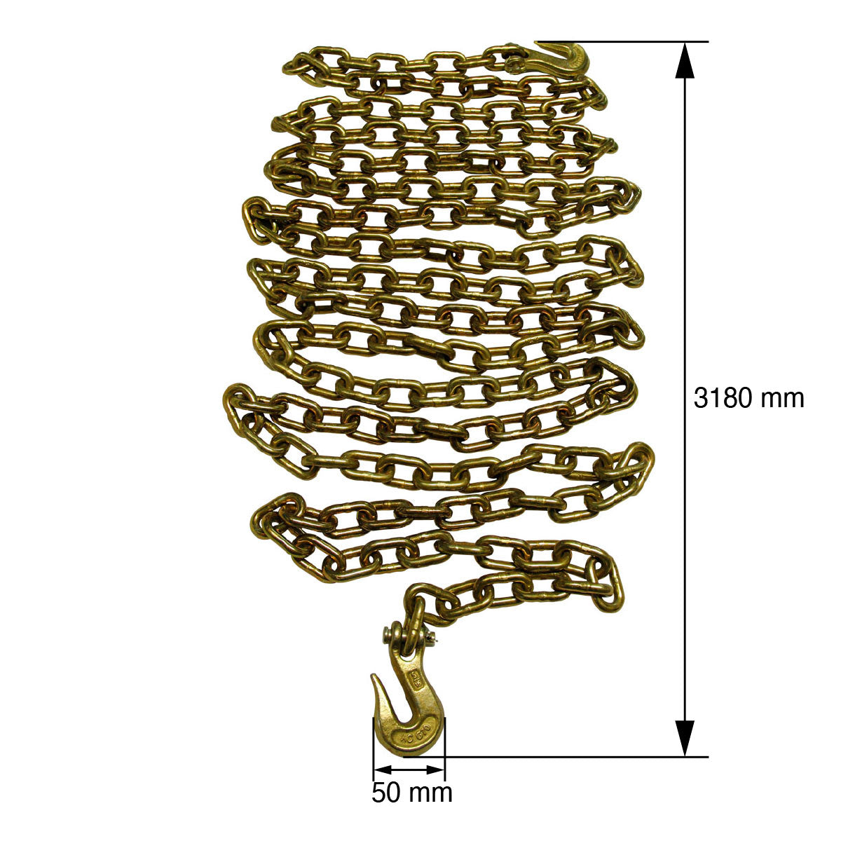 Cadena de amarre 5/16 con ganchos 4700 libras