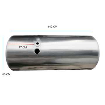 TANQUE LADO IZQUIERDO PARA VOLVO 125 GALONES 26" X 55"