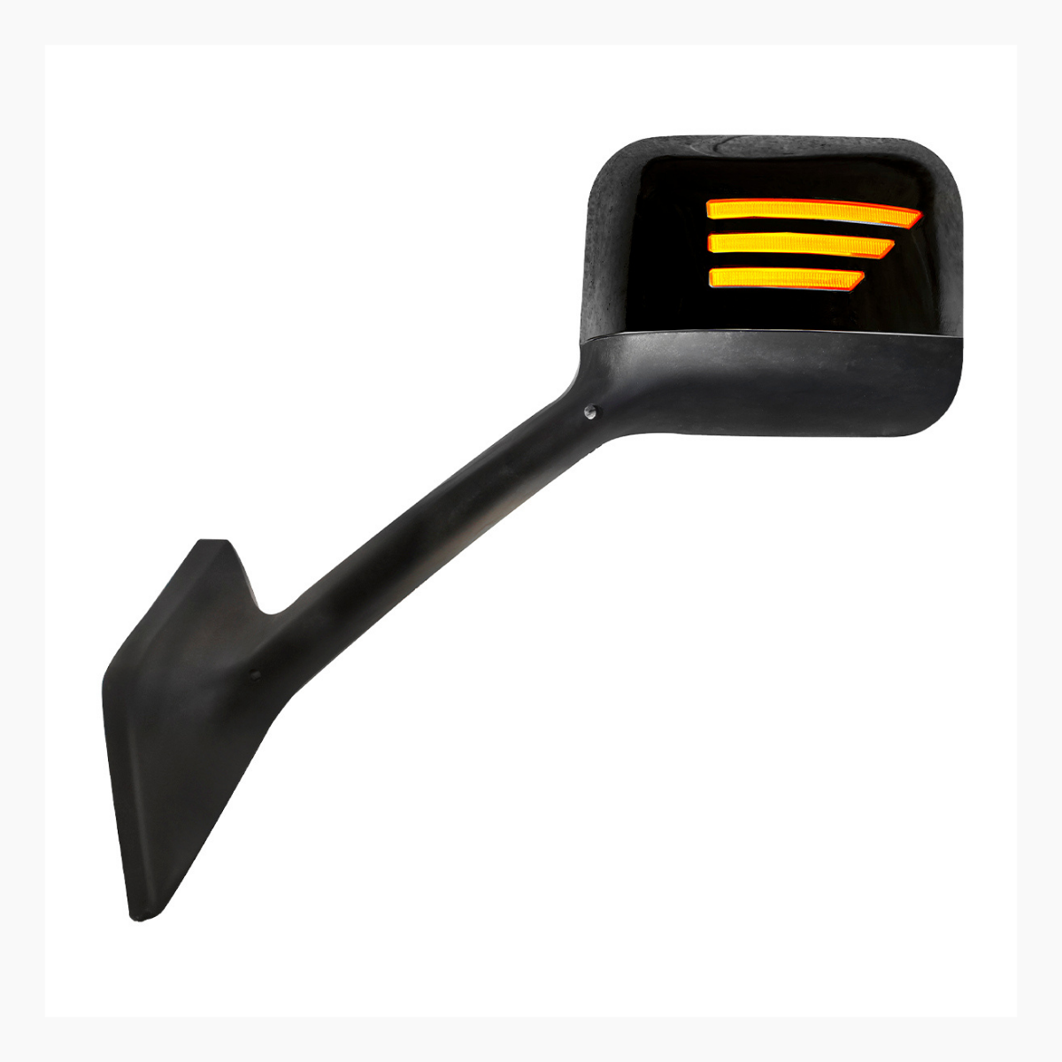 ESPEJO DE COFRE PARA INTERNATIONAL LT NEGRO C/LED AMBAR L/IZQ