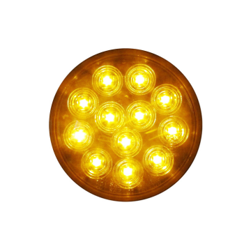 PLAFON 12 LEDS 4" AMBAR