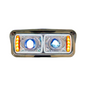 PORTAUNIDAD PARA KENWORTH T-800 LUZ LED OJO DE ANGEL FONDO CROM DER