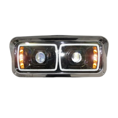 PORTAUNIDAD PARA KENWORTH T-800 LUZ LED OJO DE ANGEL FONDO NEGRO DER