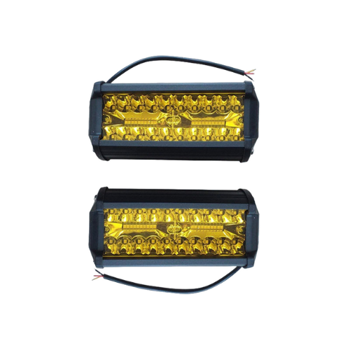 FARO 36 LEDS AMBAR RECTANGULAR LUZ FIJA Y ESTROBO