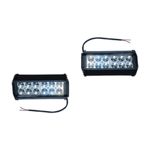 FARO 12 LEDS BICOLOR LUZ FIJA Y ESTROBO RECTANGULAR