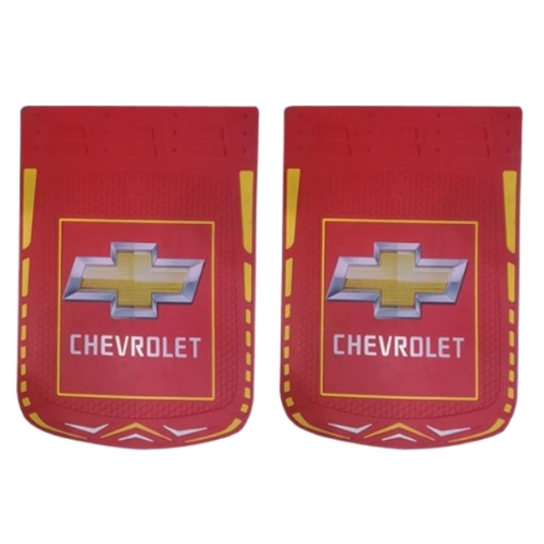 LODERA DE HULE CON RELIEVE P/CHEVROLET 24 X 30 ROJO