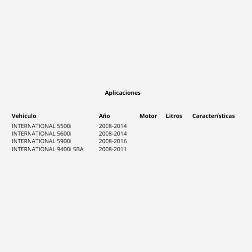 DEPOSITO DE ANTICONGELANTE PARA INTERNATIONAL 5600I 2008-2016 PLAST