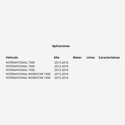 DEPOSITO DE ANTICONGELANTE P/INTERNATIONAL 7400/7500 2013-2018 PLAST