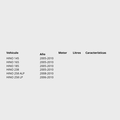 DEPOSITO DE ANTICONGELANTE PARA HINO 268/238 2005-2010 PLAST