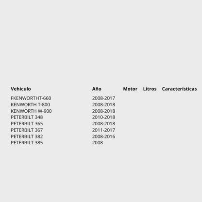 DEPOSITO DE ANTICONGELANTE PARA KENWORTH  T-660 2008-2018