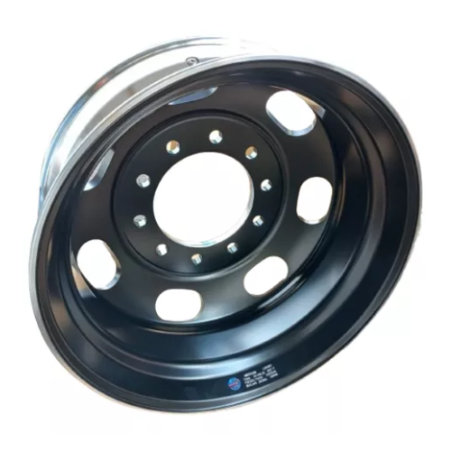 RIN DE ALUMINIO 7 OVALOS 24.5x8.25 UNIMOUNT 8000 LB MAQUINADO NEGRO