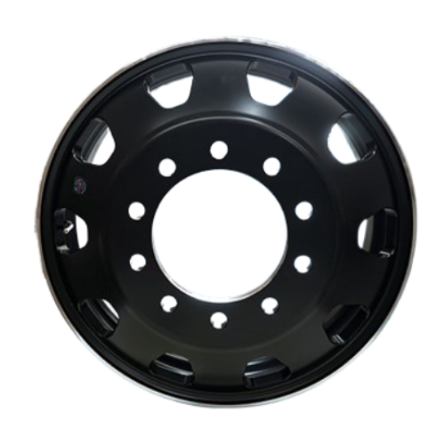 RIN DE ALUMINIO 10 TRAPECIOS 24.5x8.25 T/UNIMOUNT MAQUINADO NEGRO