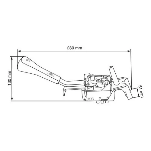 PALANCA DE CAMBIO DE LUCES Y DIRECC PARA FREIGHTLINER COL 120/CENT CLASS