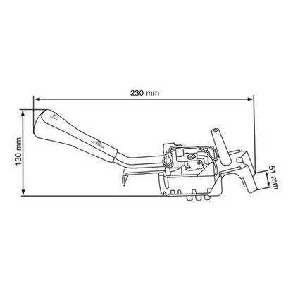 PALANCA DE CAMBIO DE LUCES Y DIRECC PARA FREIGHTLINER COL 120/CENT CLASS