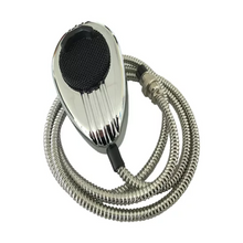 MICROFONO CB CROMADO CABLE METALICO 4P COBRA