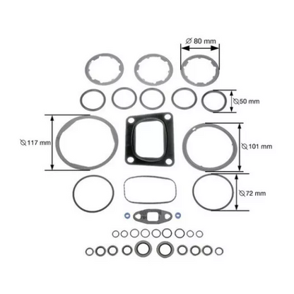 KIT DE JUNTAS DEL EGR PAEA CASCADIA 125/FLD 120 / KENWORTH T-660/T-800/W-900 AC INOX P/MOTORES ENGINE ISX 15L