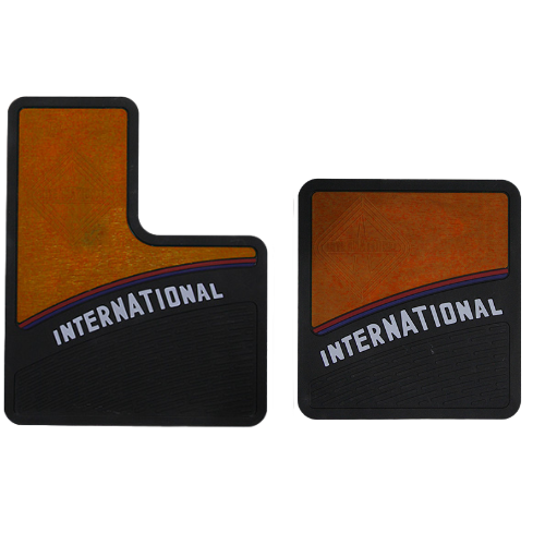 TAPETE DE CAMION PARA INTERNATIONAL PILOTO/COPILOTO NARANJA