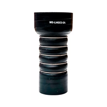 MANGUERA DE SILICON NEGRA 3" x 4" x 9" 5 ANILLOS
