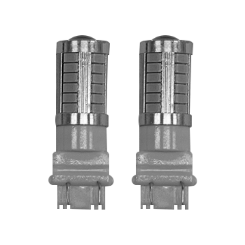 FOCO 3157 LED 1 POLO C/LUPA LUZ FIJA Y ESTROBO ROJO