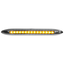 LUZ 15 LEDS TIPO BARRA ALTA/BAJA 9" AMBAR