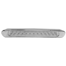 TIRA 13 LEDS CUARTO Y DIRECCIONAL B/CROMADA MICA CRISTAL LUZ ROJA