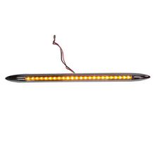 TIRA 24 LEDS BASE CROMADA ALTA/BAJA 17" MICA/LED AMBAR