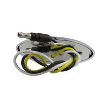 PLAFON 8 LEDS OVAL ROJO BASE CROM