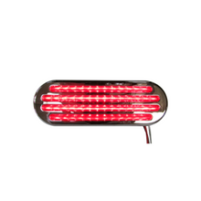 PLAFON 52 LEDS ALTA/BAJA OVAL MICA ROJA