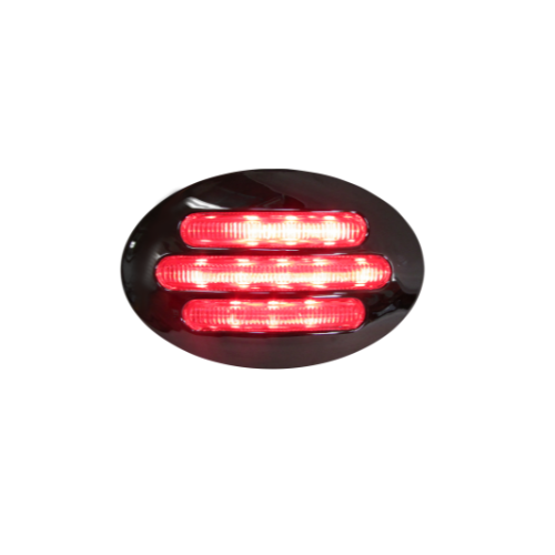 PLAFON DUAL 13 LEDS OVAL AMBAR/ROJO
