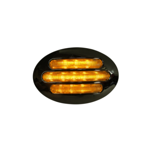 PLAFON DUAL 13 LEDS OVAL AMBAR/ROJO