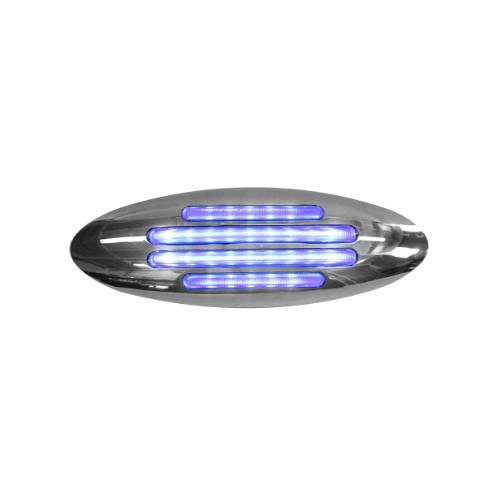 PLAFON DUAL 28 LEDS OVAL ROJO/AZUL