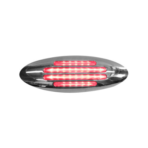 PLAFON DUAL 28 LEDS OVAL ROJO/AZUL