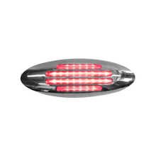 PLAFON DUAL 28 LEDS OVAL ROJO/AZUL