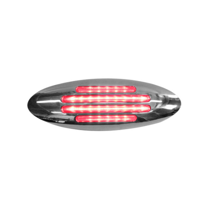 PLAFON DUAL 28 LEDS OVAL ROJO/AZUL