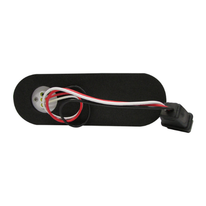 PLAFON 52 LEDS ROJO ALTA/BAJA OVAL MICA CRIST/TRANSP