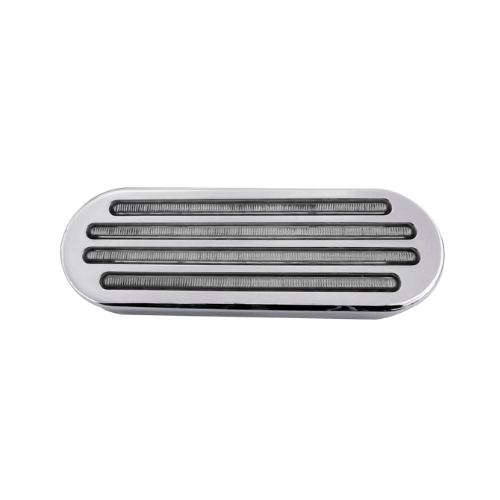 PLAFON 52 LEDS OVAL AMBAR MICA CRIST/TRANSP