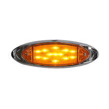 PLAFON 13 LEDS OVAL 4" MICA AMBAR