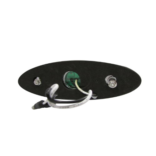 PLAFON 13 LEDS OVAL 4" MICA AMBAR