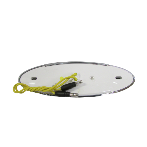 PLAFON 32 LEDS AMBAR OVAL MICA CRIST/TRANSP