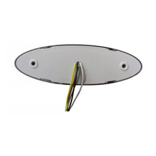 PLAFON LATERAL 3 LEDS BISEL CROMADO C/ARILLO GEL ALTA/BAJA Y ESTROBO OVAL AMBAR