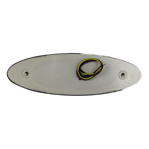 PLAFON 7 LEDS OVAL ESTR BASE CROM OVAL AMBAR