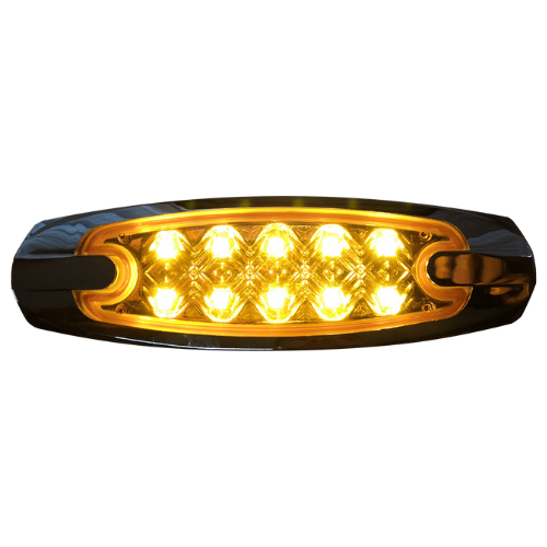 PLAFON T/PETER 10 LEDS CUARTO ESTROBO B/CROM OVAL AMBAR