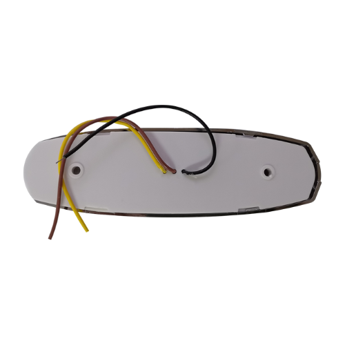 PLAFON T/PETER 10 LEDS CUARTO ESTROBO B/CROM OVAL AMBAR