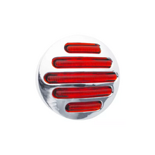 PLAFON 14 LEDS ROJO 2 1/2 REDONDO MICA ROJA