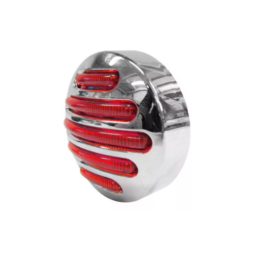 PLAFON 14 LEDS ROJO 2 1/2 REDONDO MICA ROJA